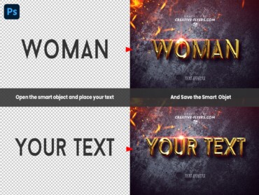 Wonder Woman Text Effects