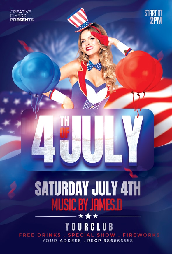 4th July Party Flyer