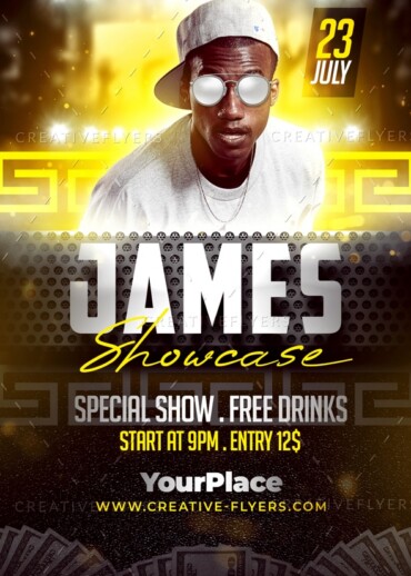 Artist Showcase Flyer template for Photoshop