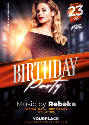 Birthday Party Flyer Design