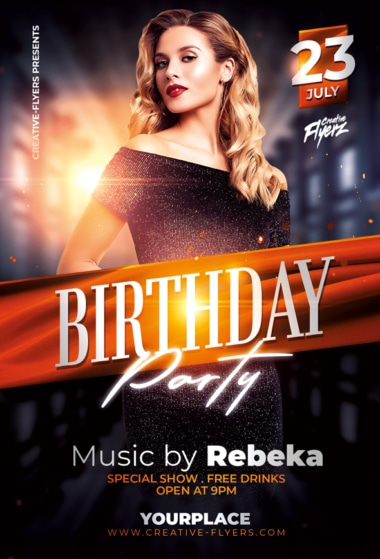 Birthday Party Flyer Design