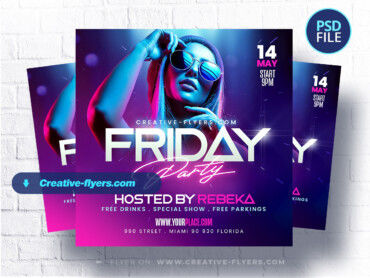 Editable Night Club Flyer (2)