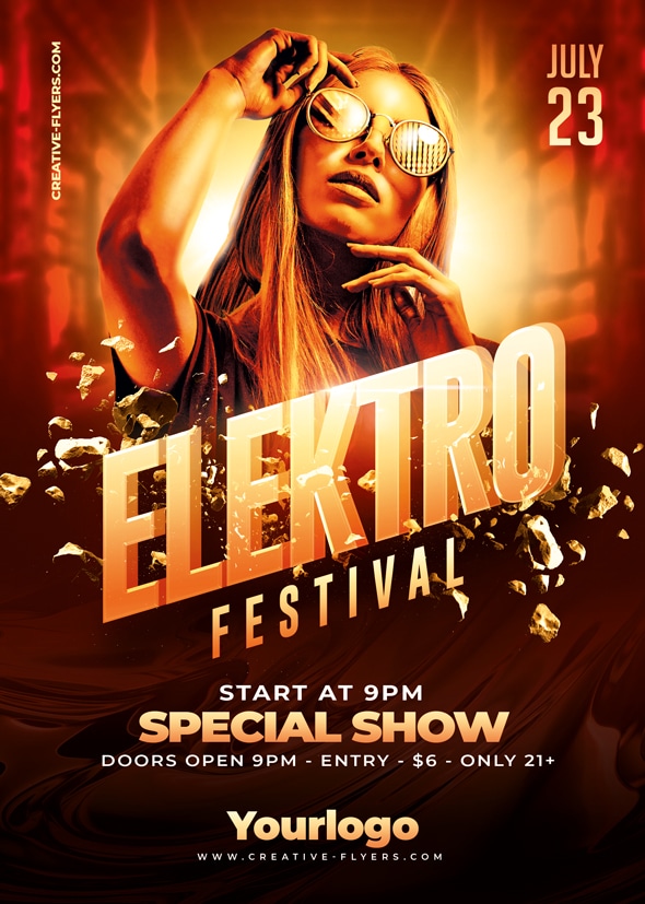Electro Festival Flyer Template