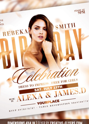 Birthday flyer to download