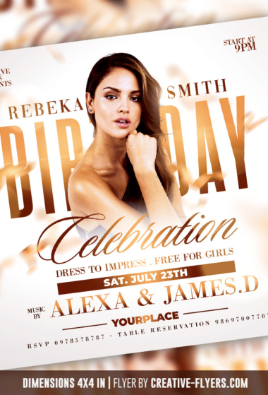 Birthday flyer to download