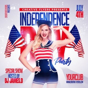 July 4th Party Flyer to download