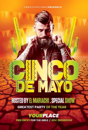 Mexican Party Flyer Template