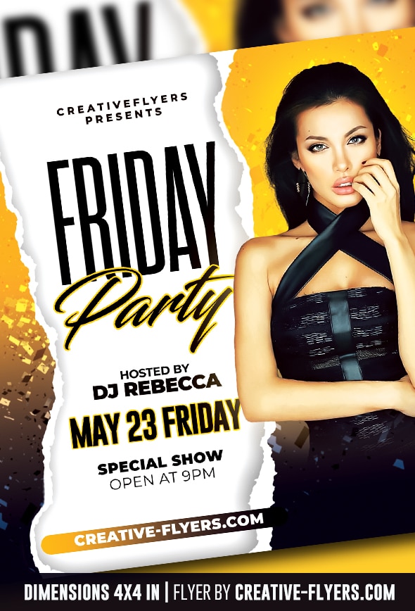 Night Club Flyer PSD