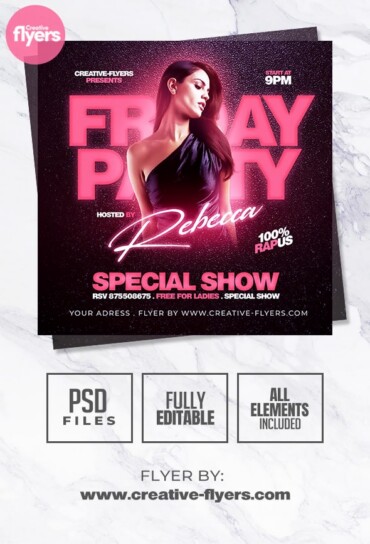 Nightclub flyer to download