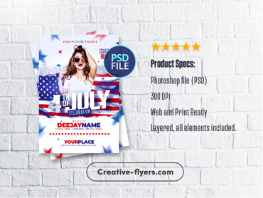 4th July Celebration Flyer (2) creative 4 july Template