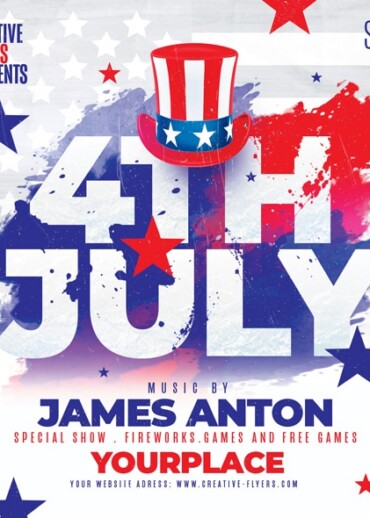 4 july flyer PSD