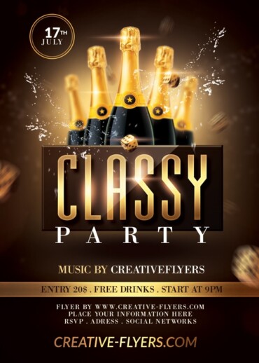 Classy Flyer Template PSD for Photoshop