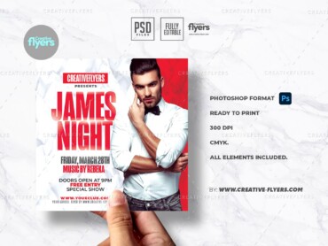 Dj Party Flyer PSD (4) Dj Party Flyer template for Photoshop