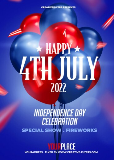 4th July Flyer for Photoshop