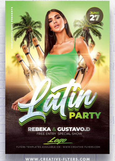 Latin Party Flyer for Photoshop