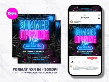 Summer Night Party Flyer