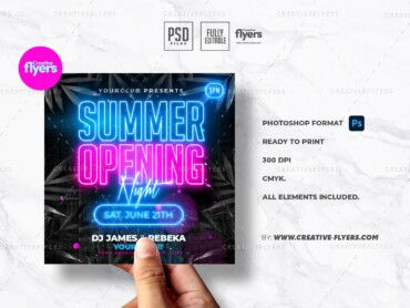 Summer Night Party Flyer