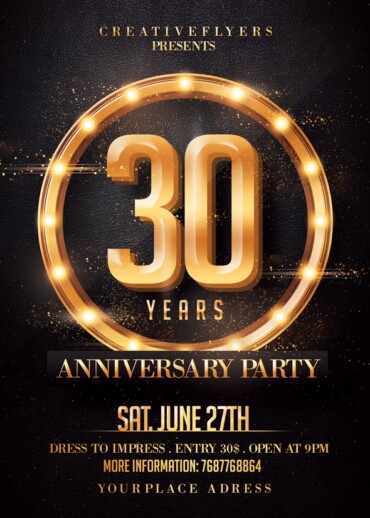 Anniversary Party Flyer