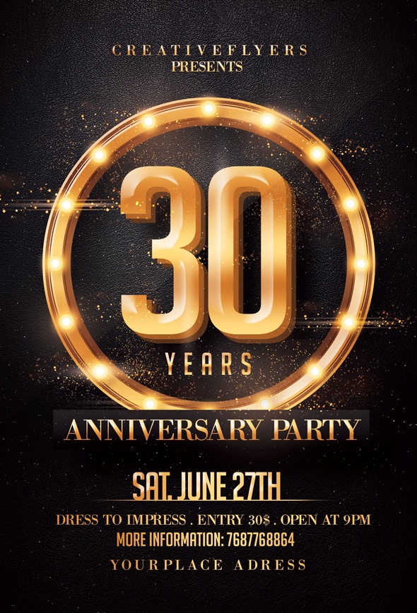 Anniversary Party Flyer