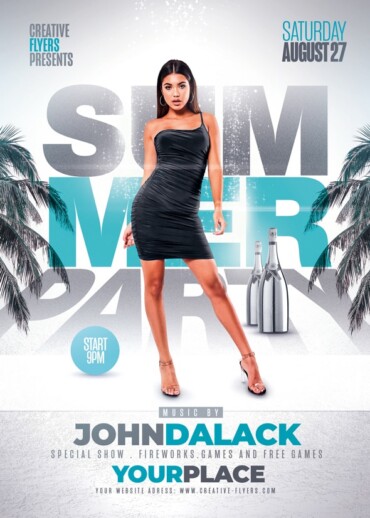 Summer Flyer Design for Photoshop