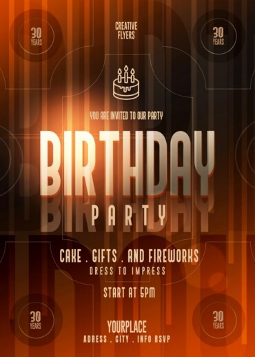 Birthday Card for photoshop