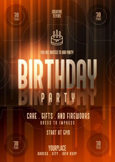 Birthday Card for photoshop