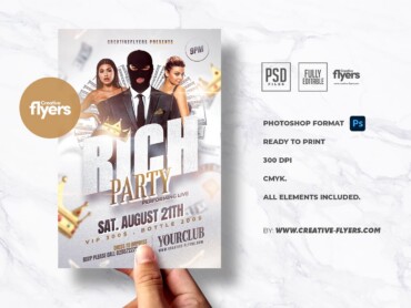 Rich Party Flyer PSD (2) Party Flyer PSD
