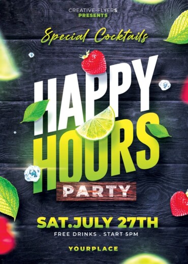 Summer Happy Hours Flyer
