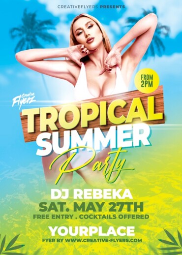 Tropical Summer Party Flyer