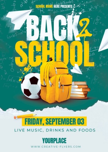 Back to School Flyer PSD