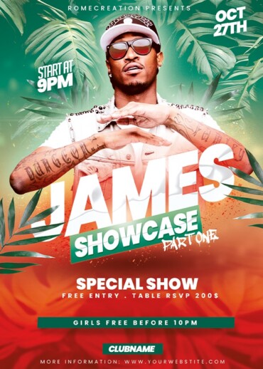 Psd Flyer for Dj party