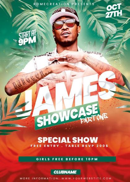 Psd Flyer for Dj party