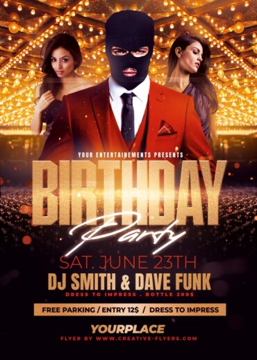 Royal Birthday Party Flyer