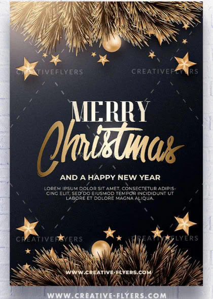 Christmas and New Year flyers