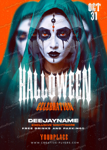 Gothic Halloween Flyer Art