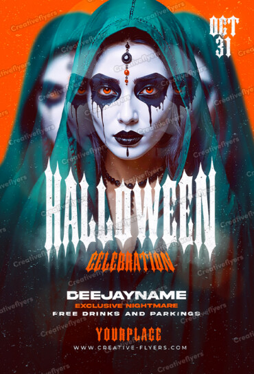 Gothic Halloween Flyer Art