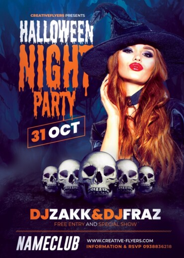 Halloween Night Flyer PSD