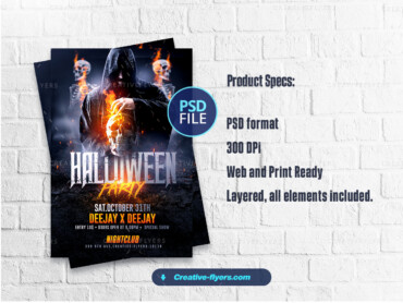 Halloween Party Design PSD (3) Halloween Party Design