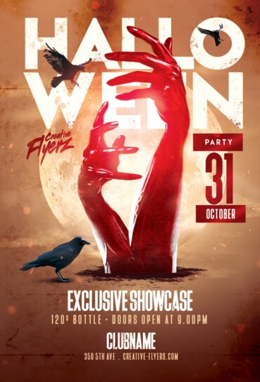 Halloween Party PSD Design