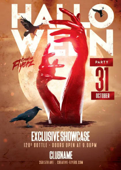 Halloween Party PSD Design