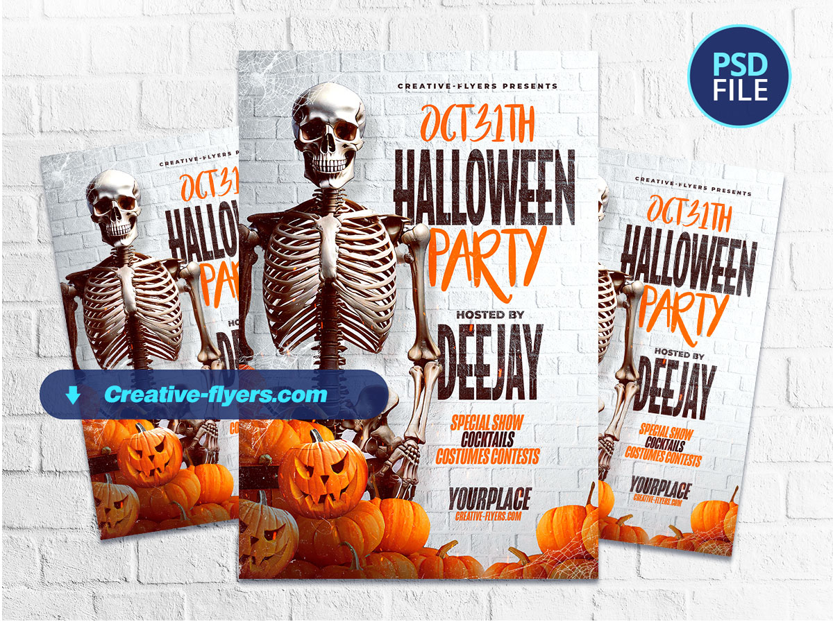 Halloween Party Flyer Halloween party Design