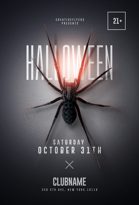 Minimalist Halloween Flyer