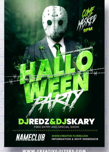 Realistic Halloween Flyer