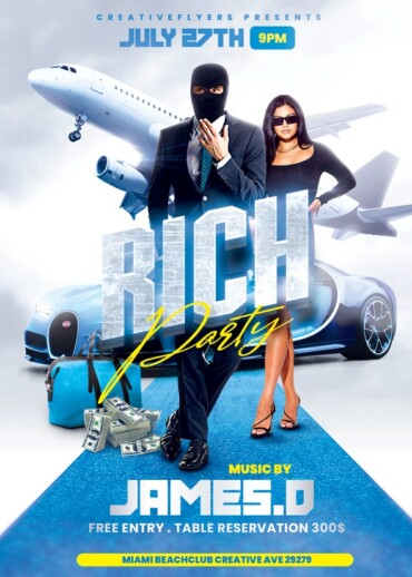 Rich Party Flyer Design