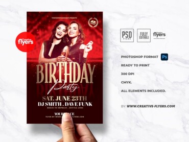 Elegant Birthday Flyer Design (5)