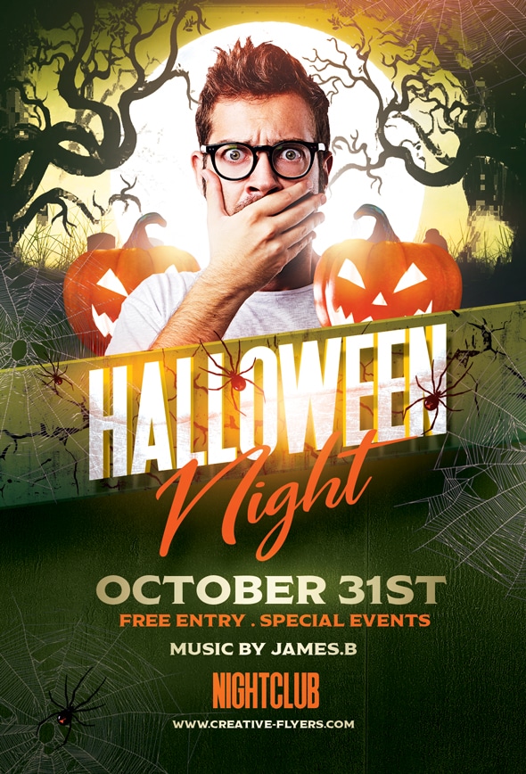 Halloween Night Flyer Psd