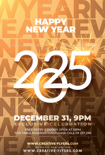 Elegant New year Flyer