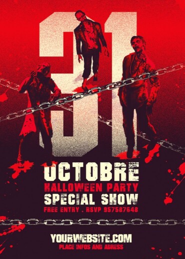 Retro Zombies Poster