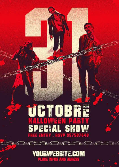 Retro Zombies Poster