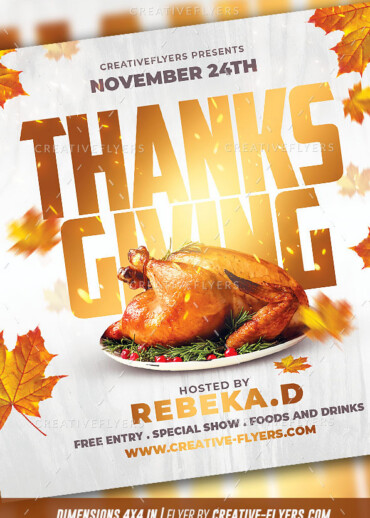 Thanksgiving Dinner Flyer